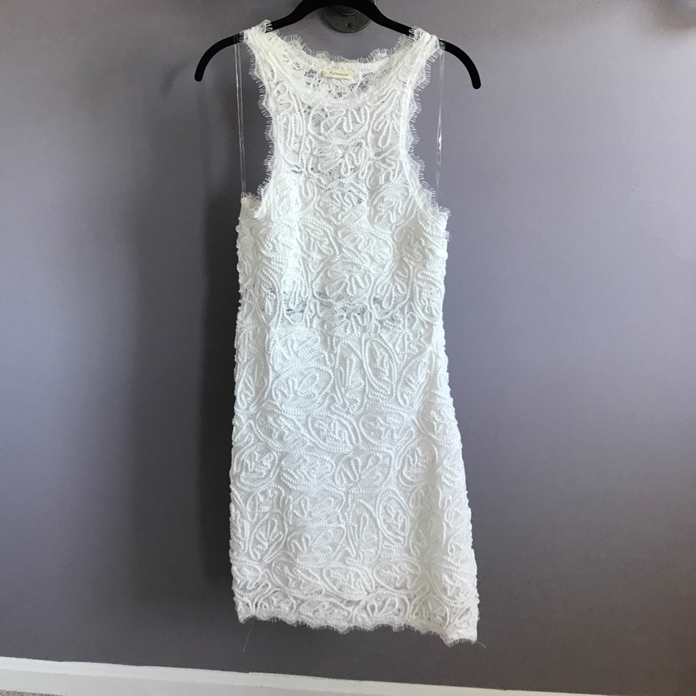 White lace dress