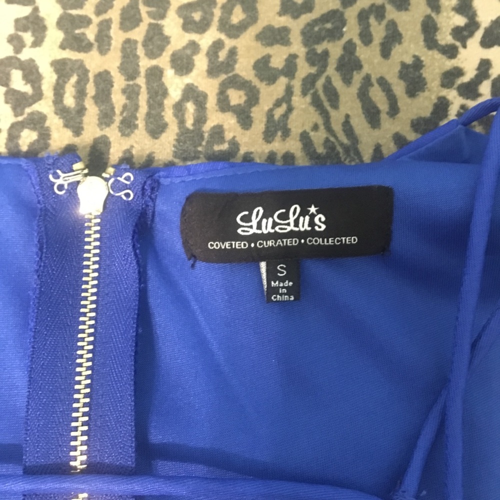 Lulu's Cobalt Blue Dress - Picture 3 of 7