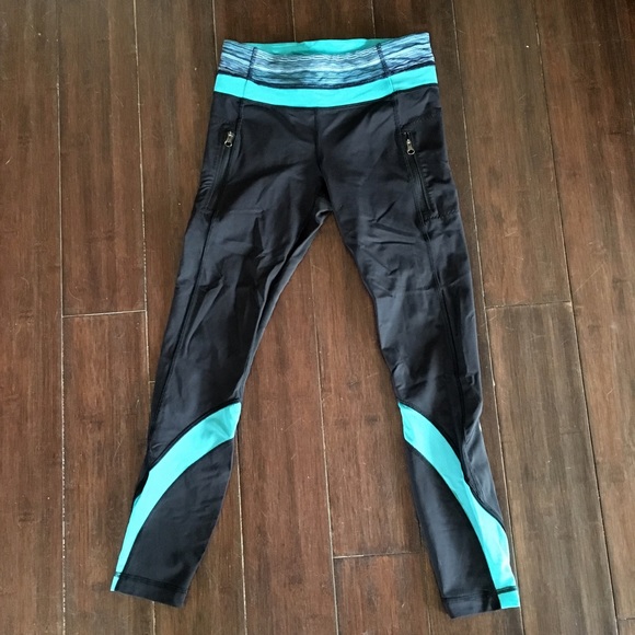 Lululemon running tights w/ zipper pockets Size 4 - Picture 1 of 3