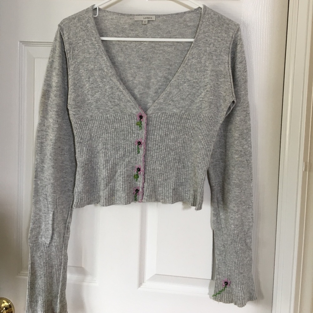 Laurie b crop knit sweater *5