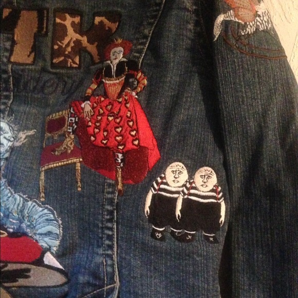 Custom embroidered ladies Jean jacket - Picture 6 of 6