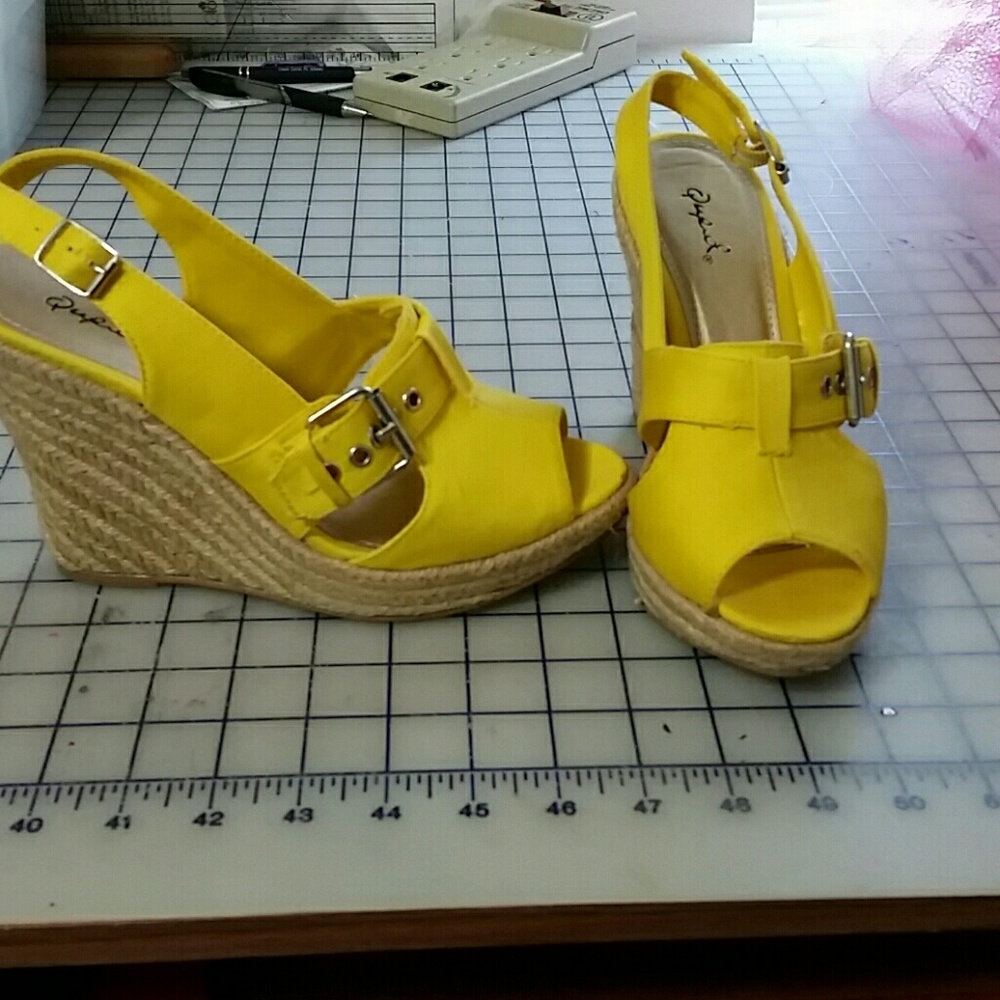 Wedge heeled shoes