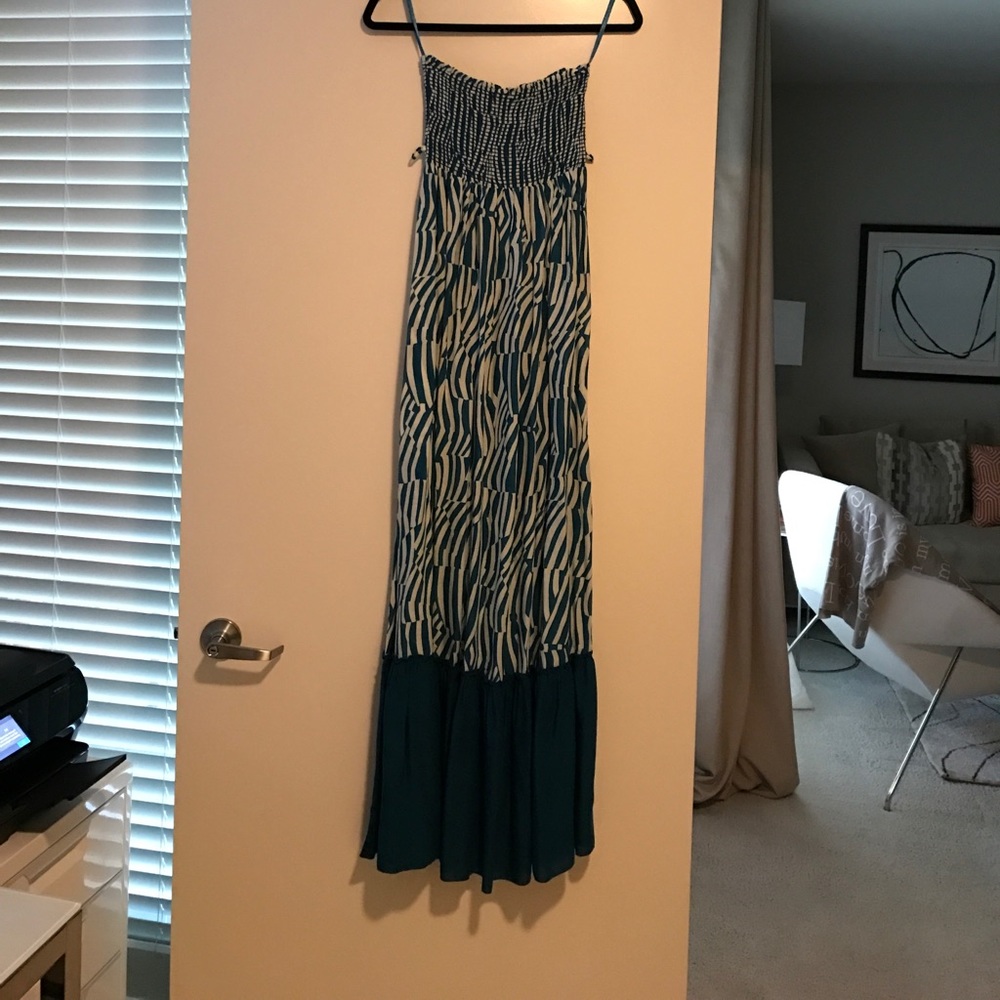 Acualani teal summer dress