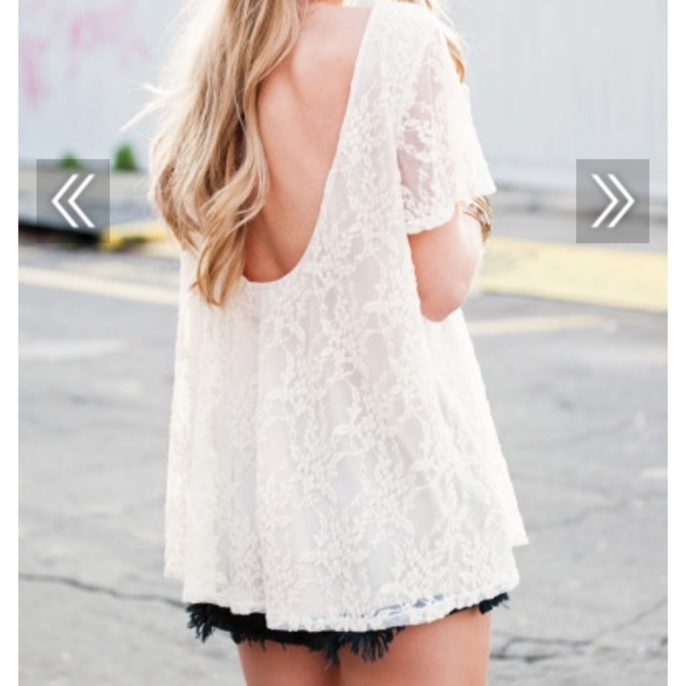 SHOW ME YOUR MUMU CAMDEN LACE TOP