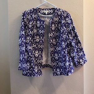 EUC Ikat Pattern Chico's Jacket