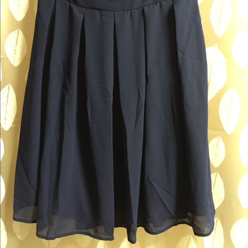 3/$15 ASOS TFNC Navy Blue Strapless Dress Women’s US 12 - Picture 2 of 6