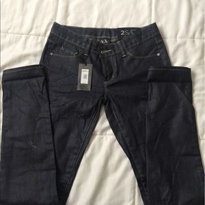 Armani exchange low rise skinny size 2S jeans