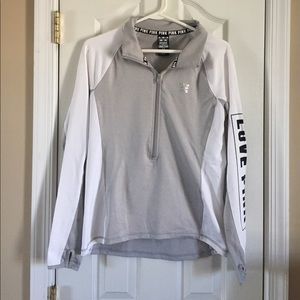 PINK 3/4 zip pull over