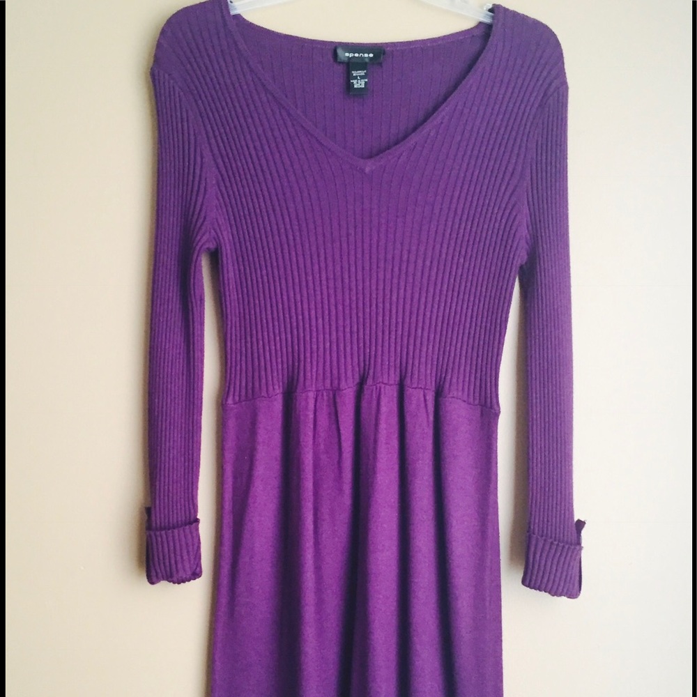 Spense Ribbed Knit Dress.