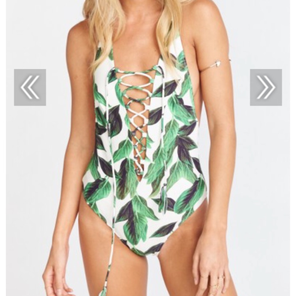 Show Me Your Mumu La Jolla Lace-up Swimsuit