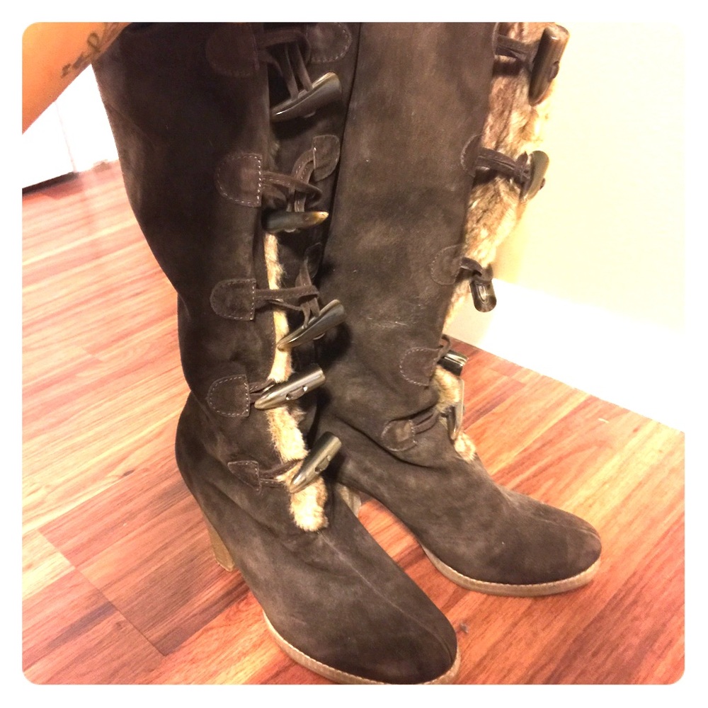 Victoria Secret Faux Fur Boots