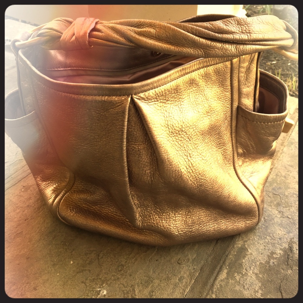 Handcrafted Coach NY leather bag