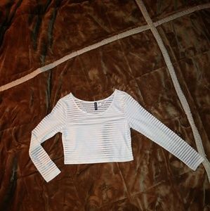 Sexy!! Crop top long sleeve