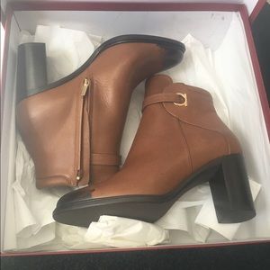 Salvatore Ferragamo Florian Block Heel Booties