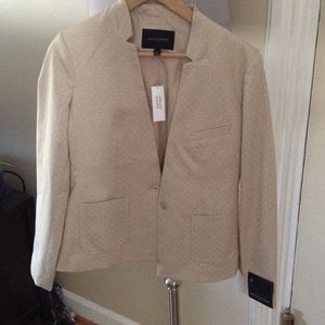 NWT Khaki Polka Dot Jacket