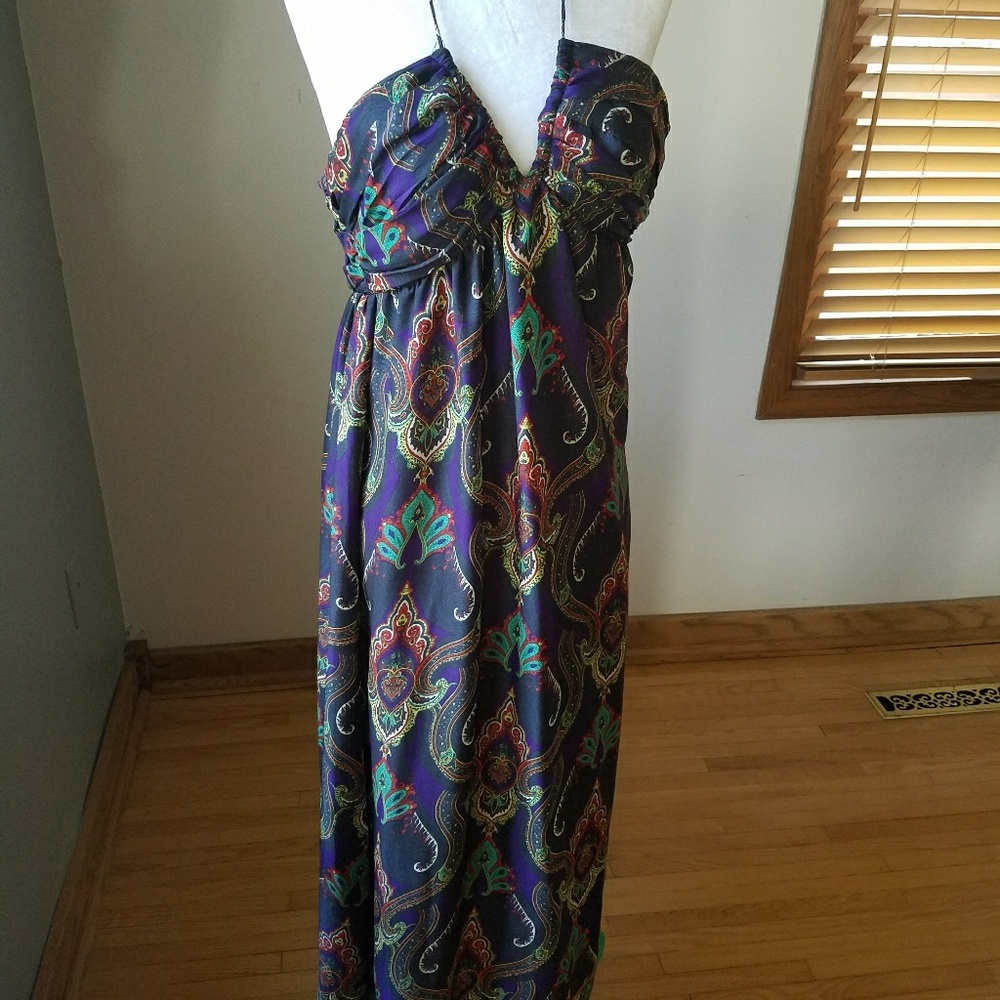 Paisley maxi dress