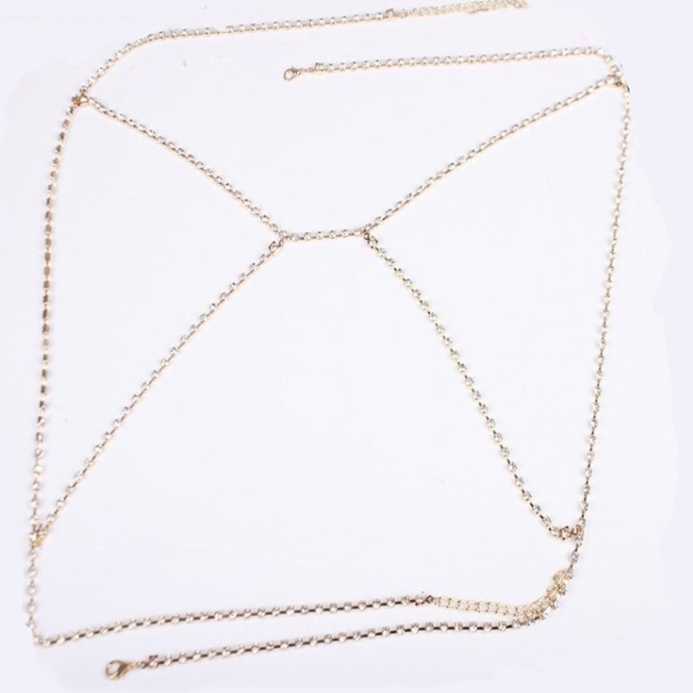 β¨ Diamond Rhinestone Glam Bralette - Picture 8 of 8