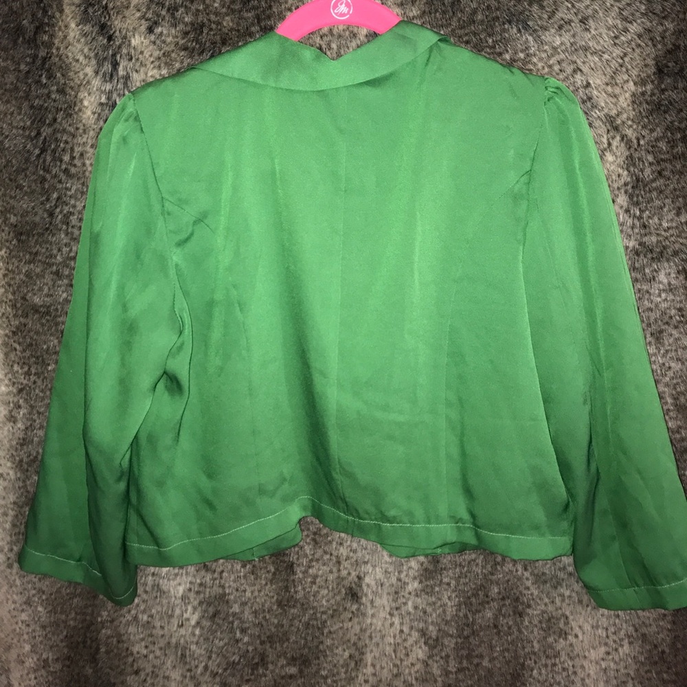 Green Cropped Jacket! - Picture 2 of 4