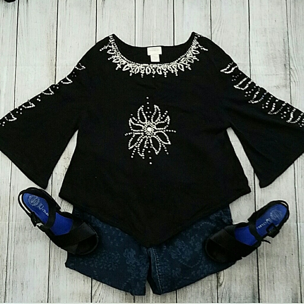 Central Park West sequined asymmetrical sweater