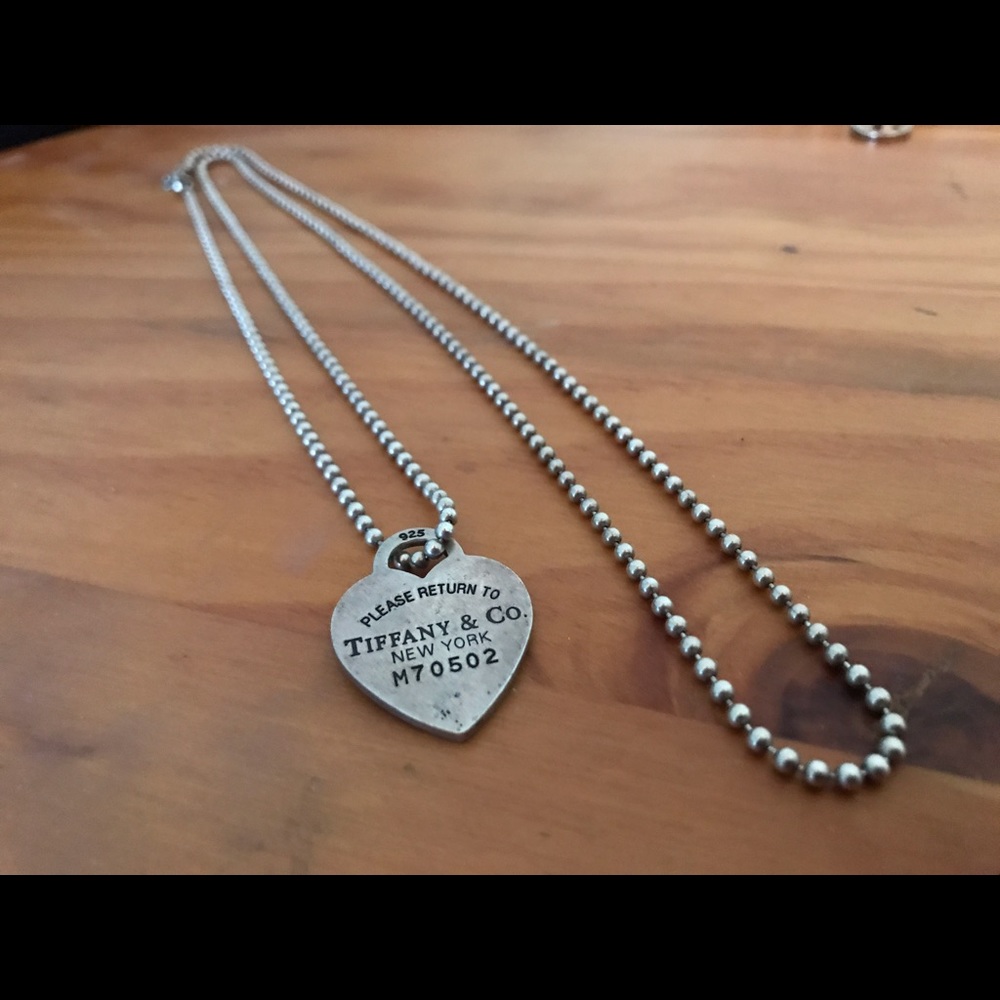 Tiffany and co heart necklace