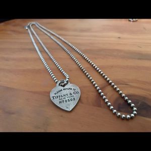 Tiffany and co heart necklace