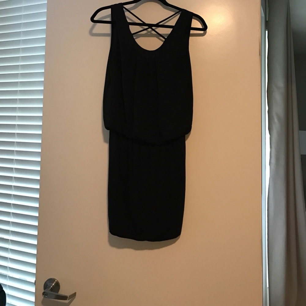 Black Cris cross back dress