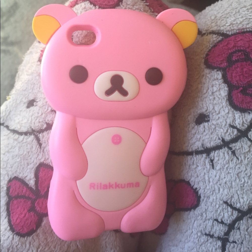 pink rilakkuma iphone 4s case