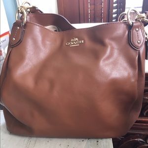 Leather Coach purse