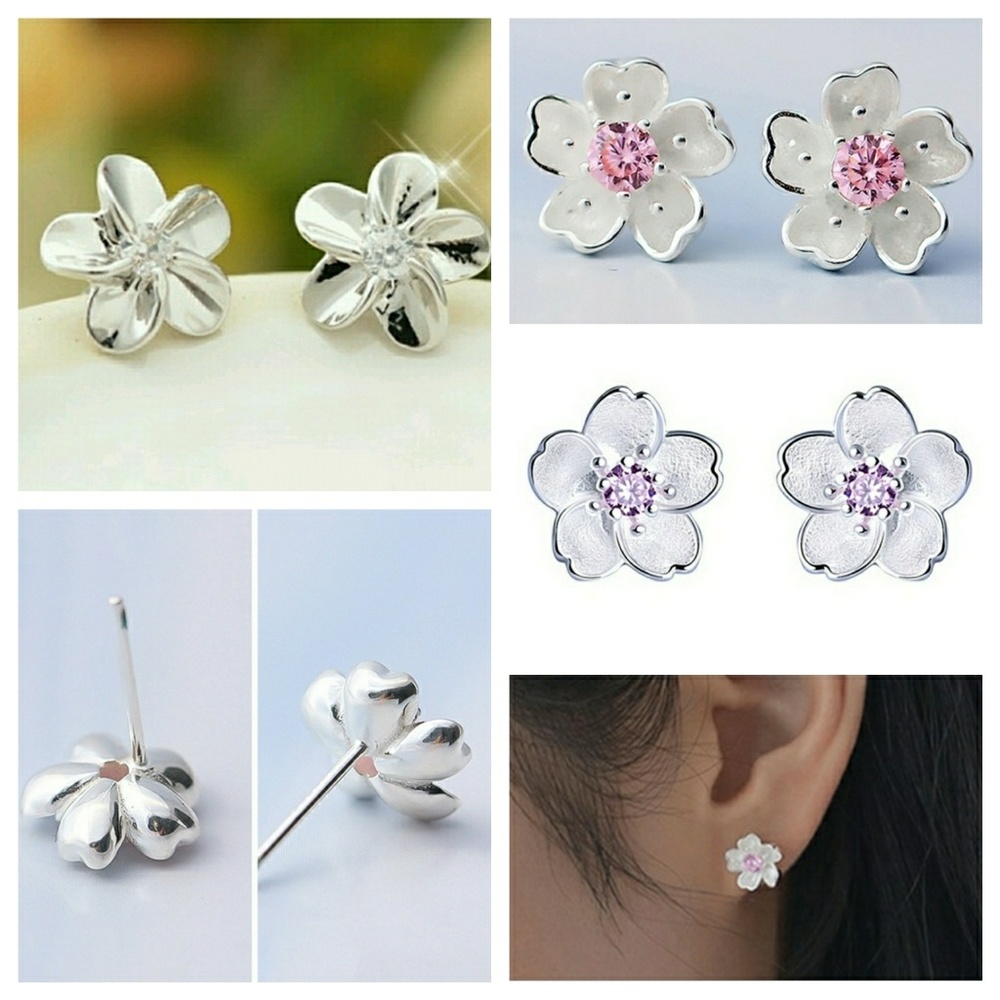 Earrings Flower style Stud
