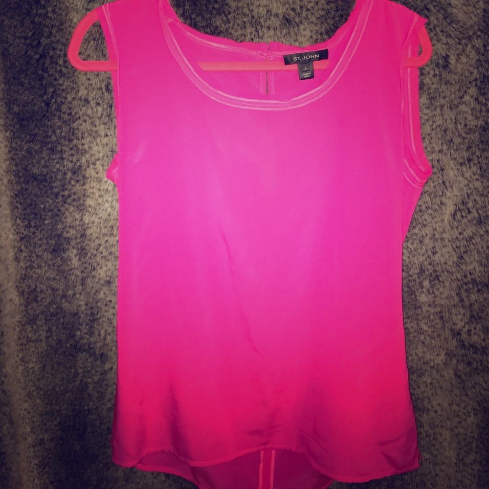 St. John lightweight hot pink tank!