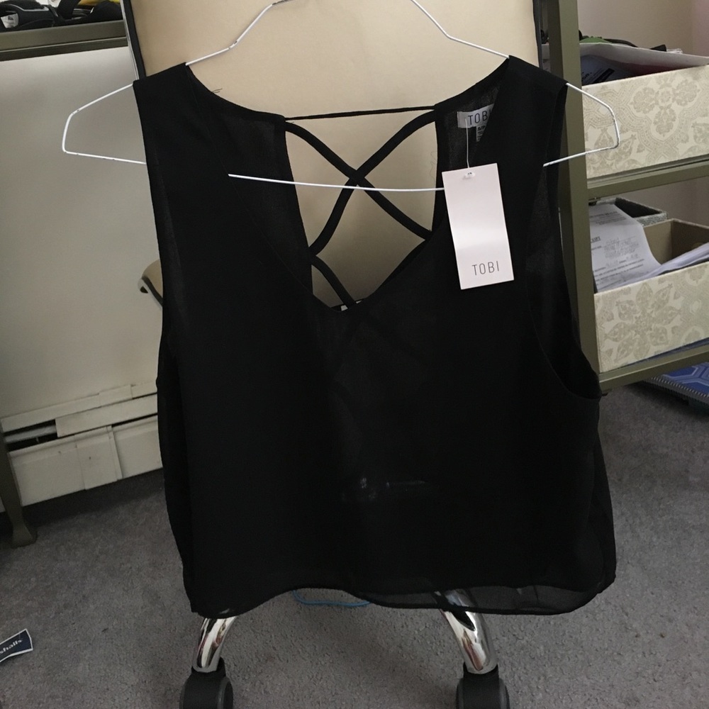Black tank top from Tobi