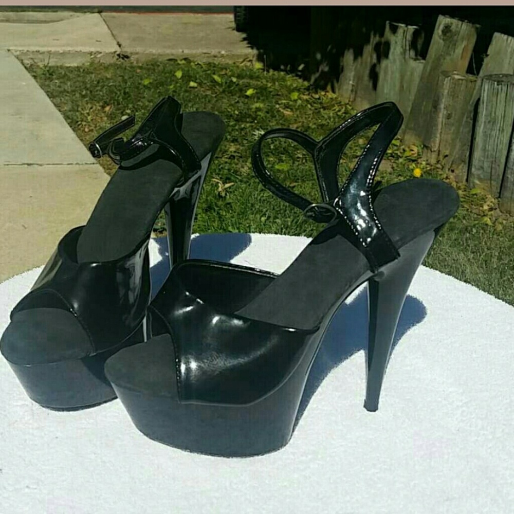 Black stiletto heels