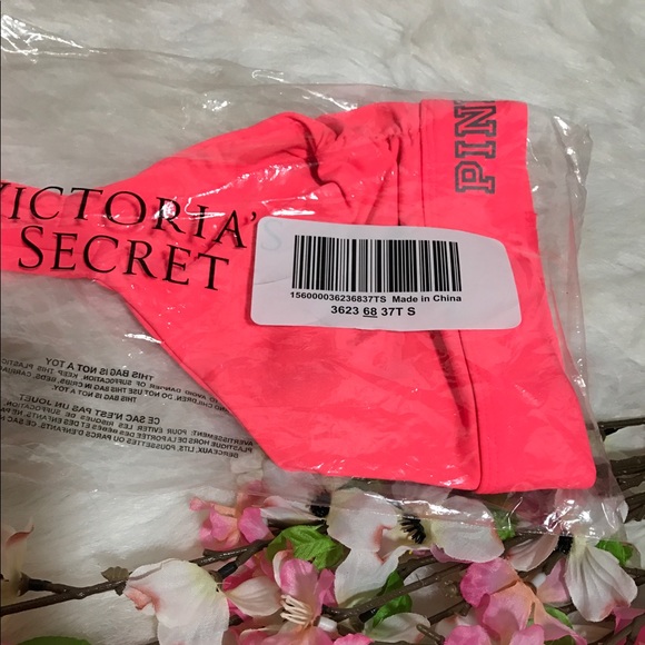 PINK ULTIMATE HALTER SPORTS BRA Small - Picture 4 of 4