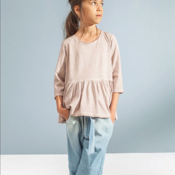 Denim Bow Pants - Picture 3 of 3