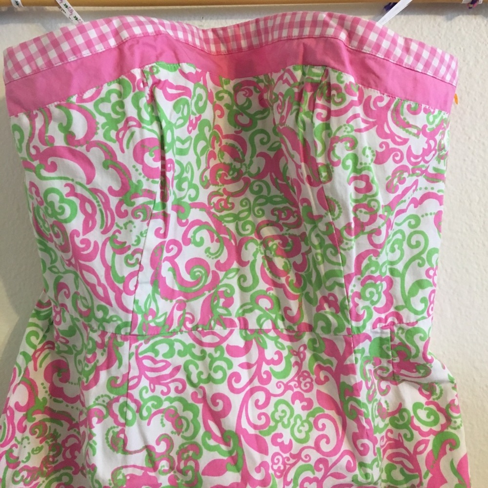 Lily Pulitzer strapless dress - great for Easter🐰 - Picture 3 of 6