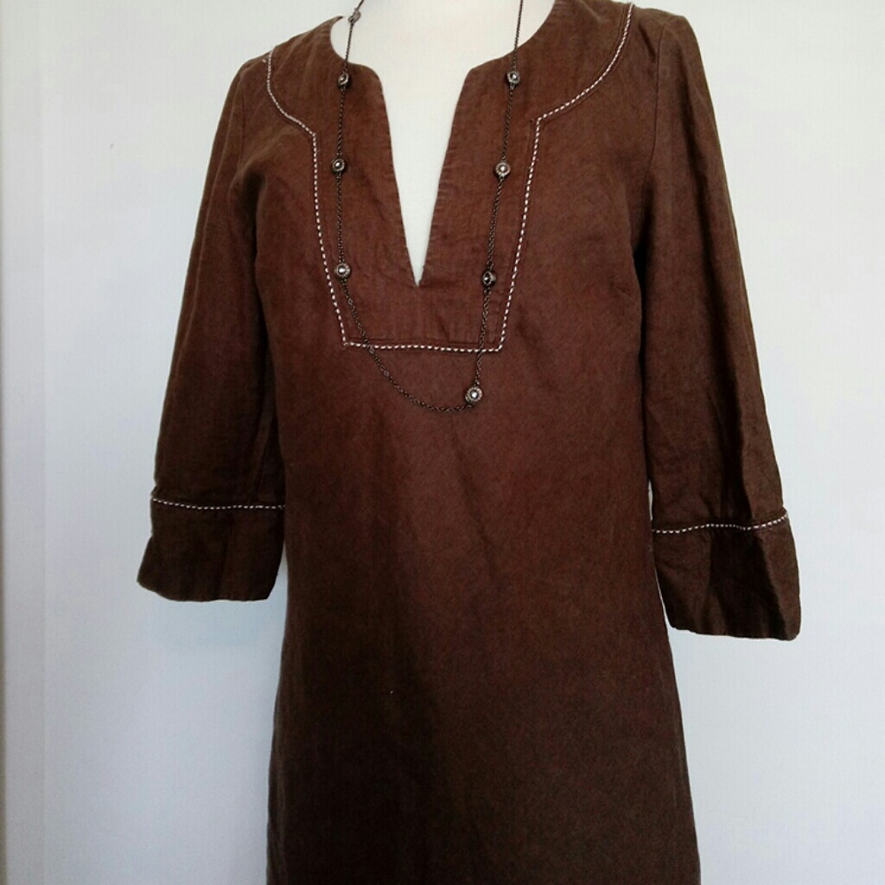 J. Crew Midi V-neck Dress