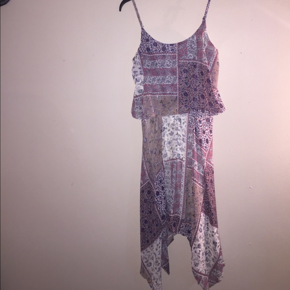 BOHO Shark Bite Dress with adjustable straps