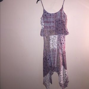 BOHO Shark Bite Dress with adjustable straps