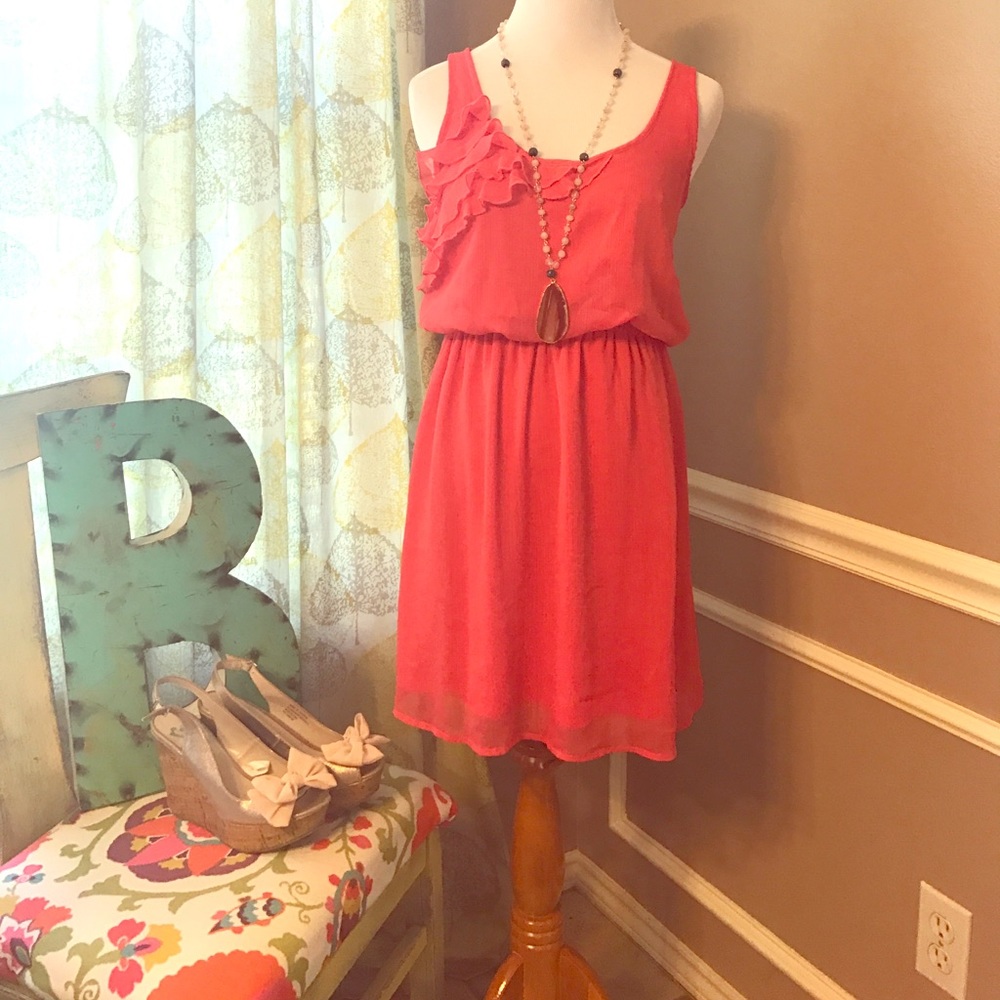 Coral dress