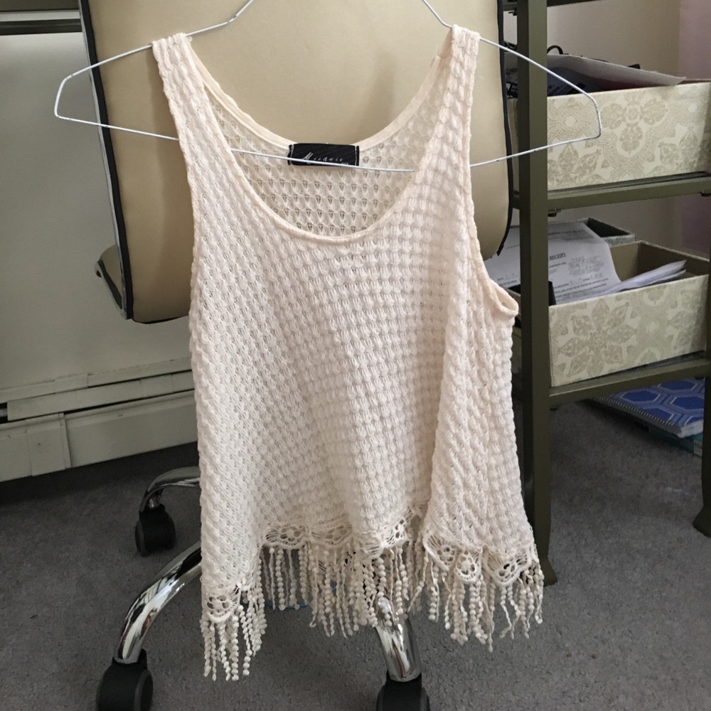 Off white tank top
