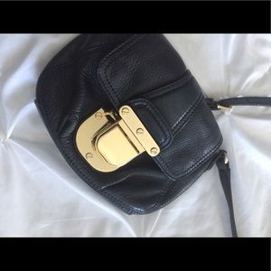 Michael Kors black&gold crossbody bag