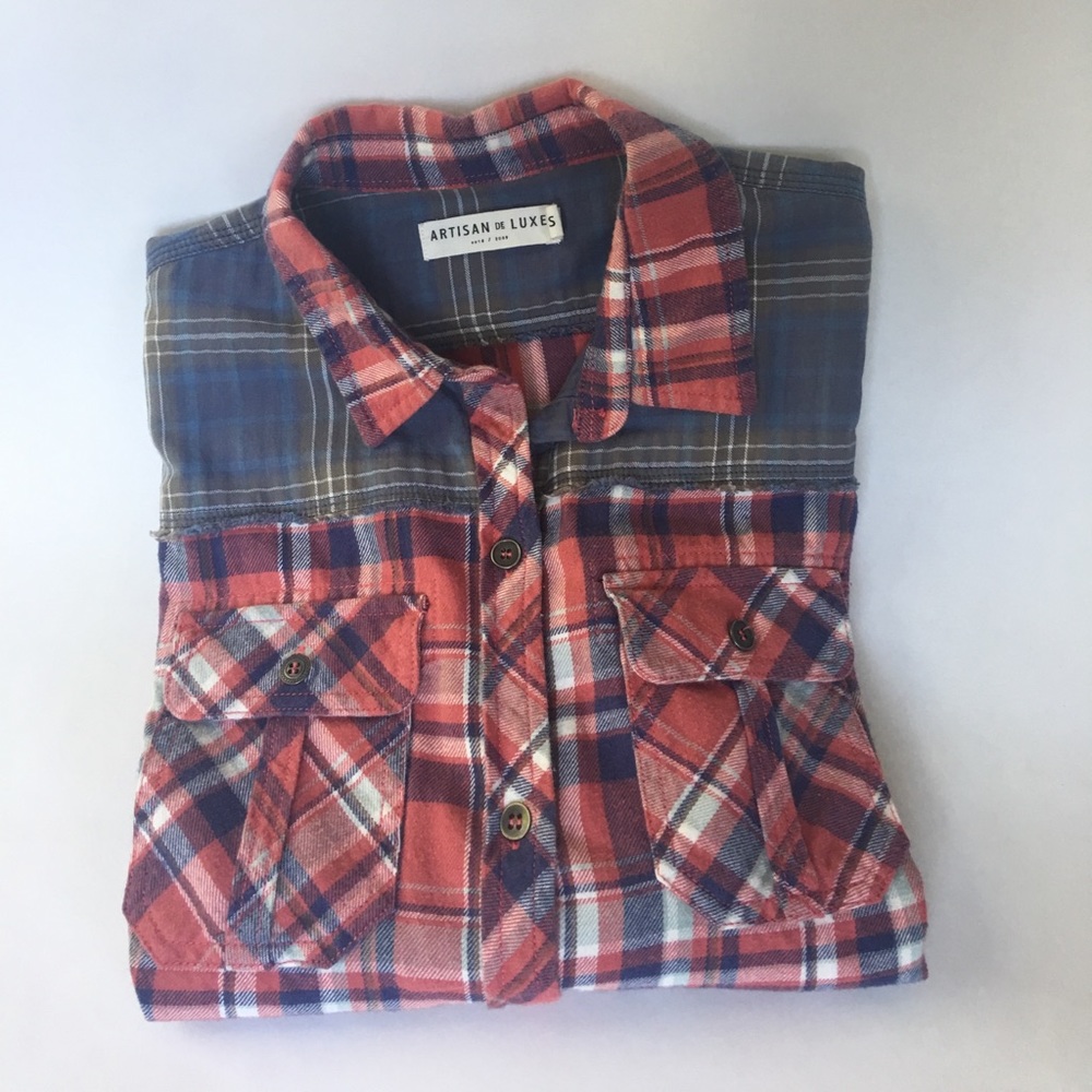 Anthropologie Plaid Flannel Shirt- Size S