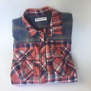 Anthropologie Plaid Flannel Shirt- Size S