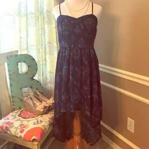 Blue paisley dress