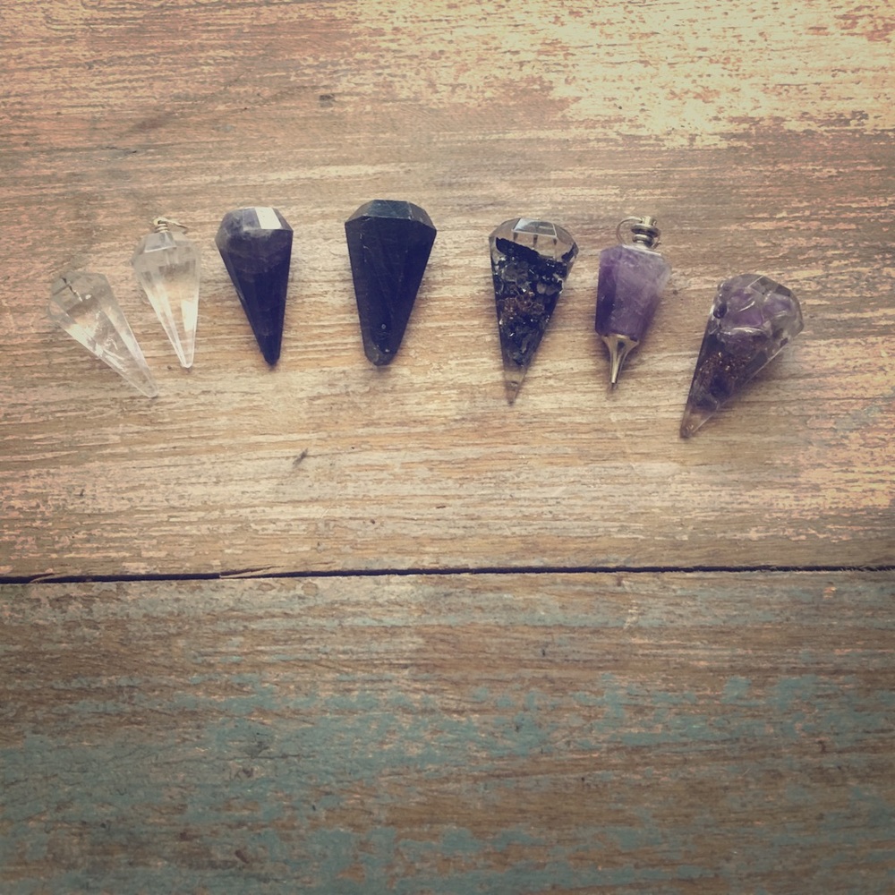 7 Crystal Pendulums