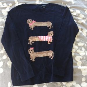 NWOT Talbots Dachshund Sweater