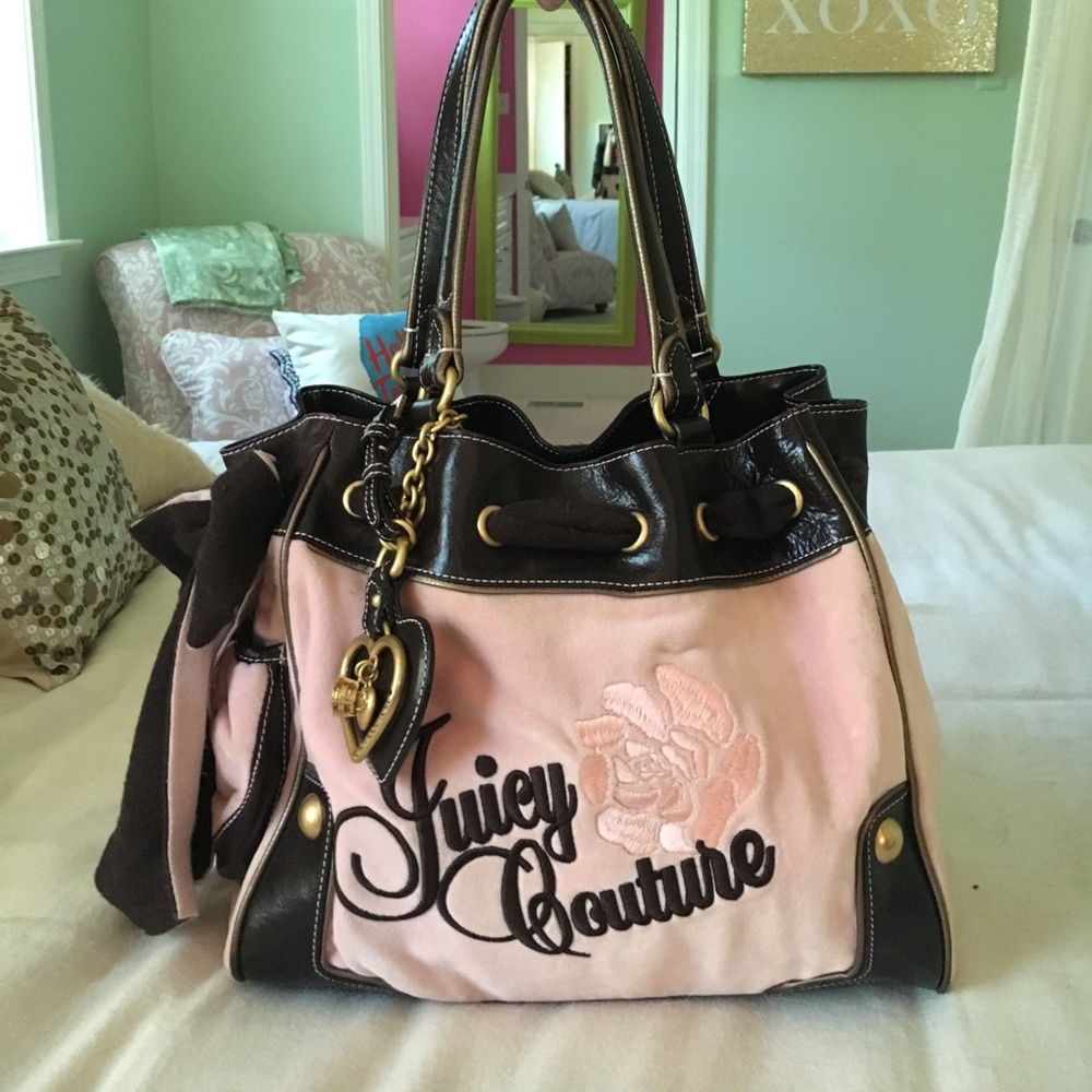 Juicy couture velour purse