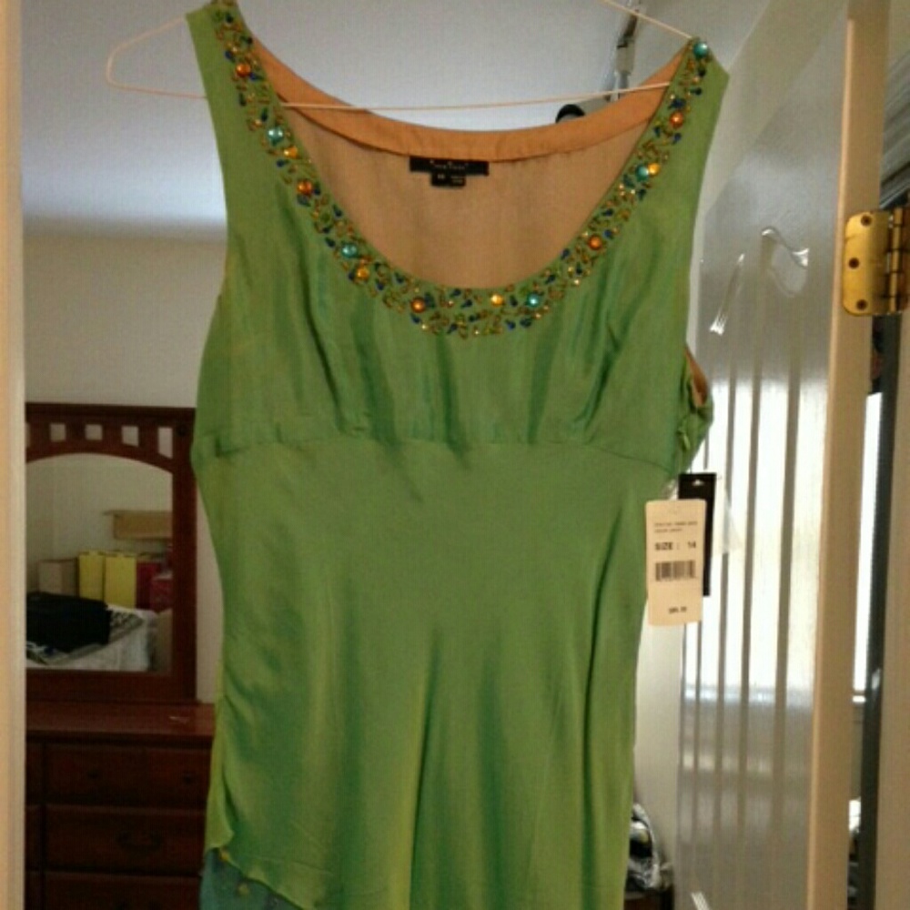 Green Blouse NWT Size 14