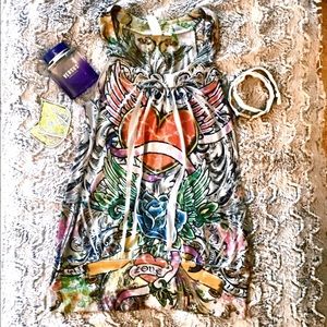 Graphic tunic top🌞