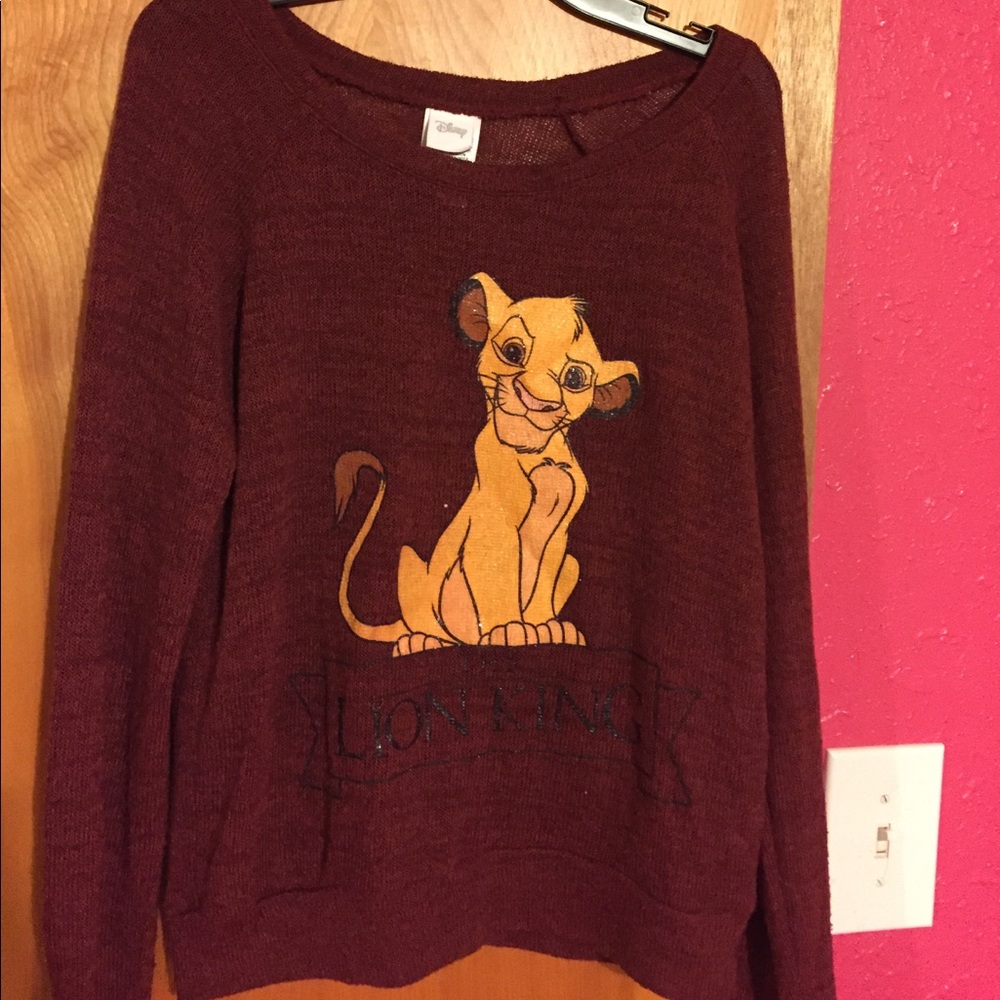Maroon Lion King sweater